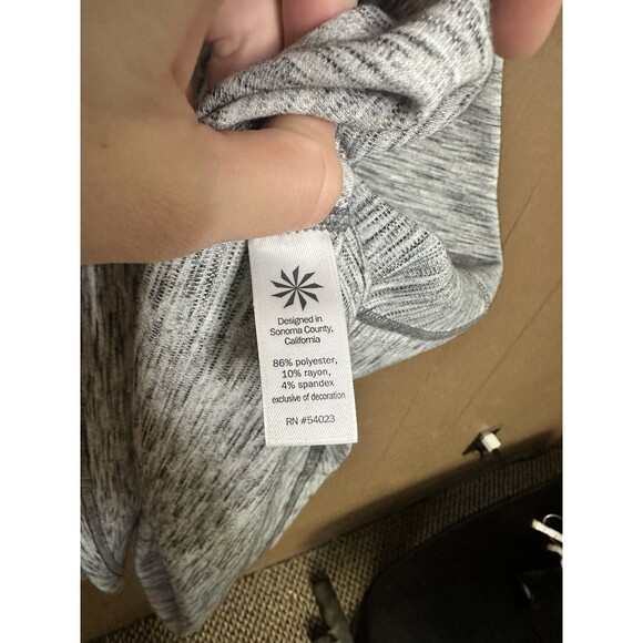 Athleta En Route Back Zipper Knit Fitted Fit Flare Athleisure‎ Travel Dress S - Picture 4 of 6